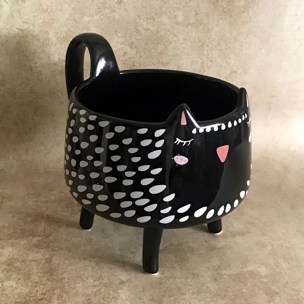 Footed Cat Mug NWOT - Picture 1 of 5